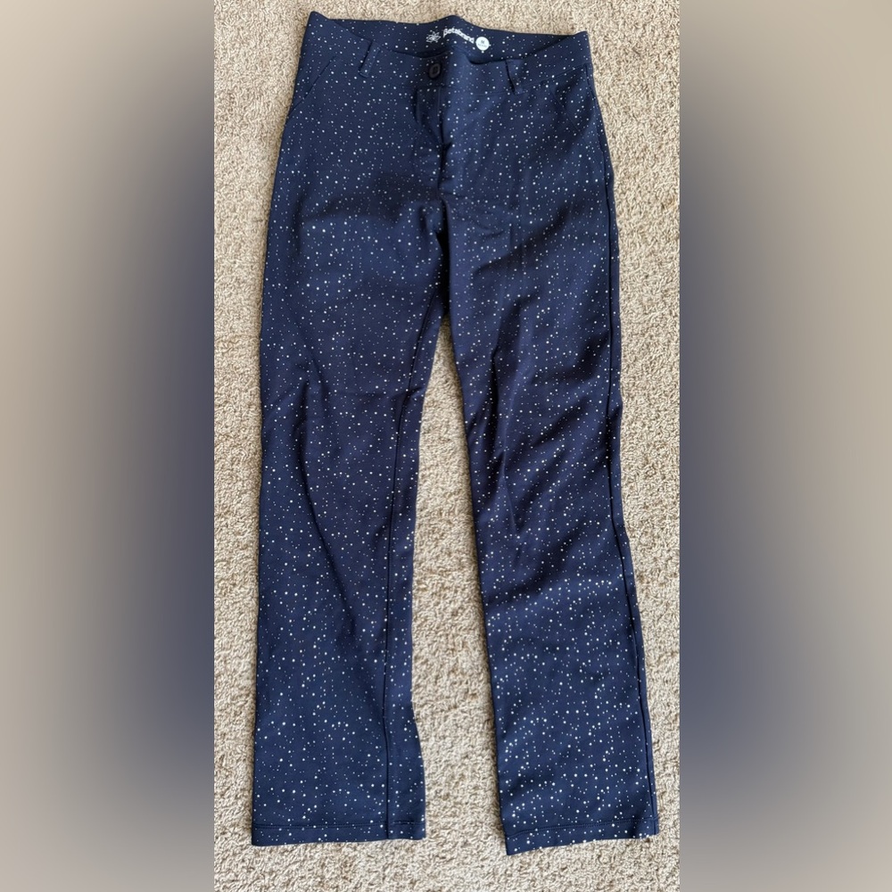 Betabrand Midnight Star Patterned Pants